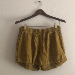 army green shorts